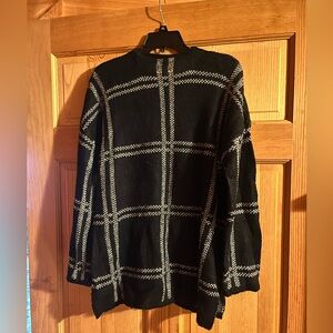 Black and white patterned sweater